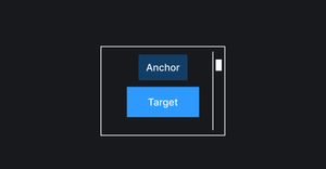 Якорный и таргет элементы
